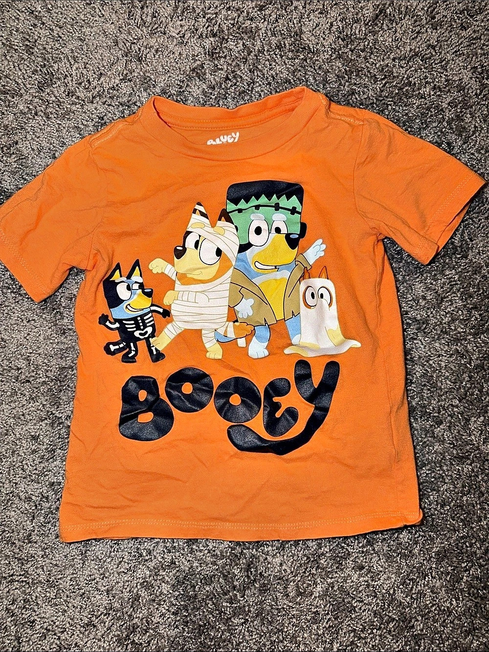Bluey Toddler Halloween Bluey Short-Sleeve Graphic Tee Orange Boys 5T
